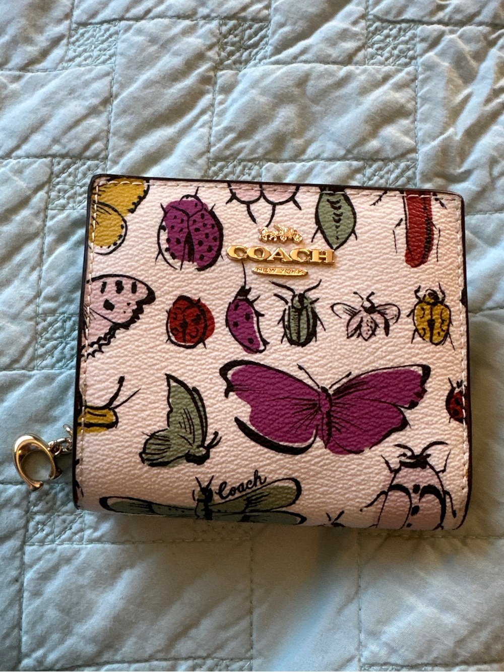 Coach Snap Wallet With Creature Print